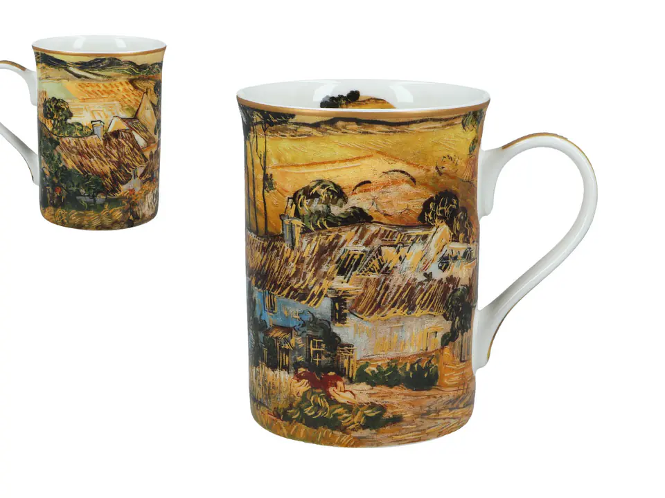 Kubek Classic New - V. van Gogh, Chaty kryte strzechą na wzgórzu (CARMANI) w sklepie Wasserman.eu