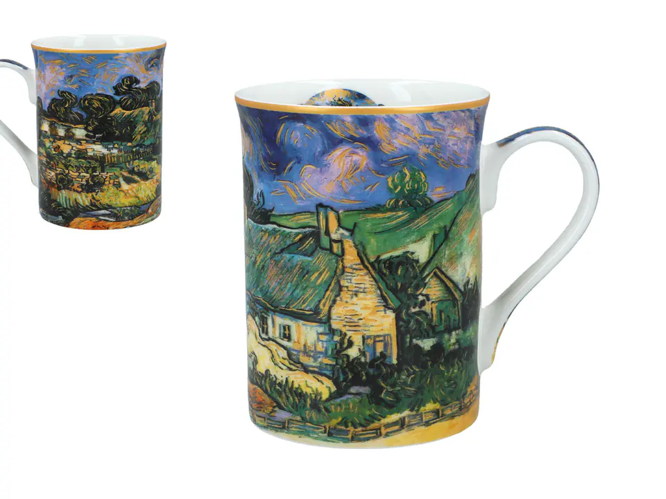 Kubek Classic New - V. van Gogh, Chaty kryte strzechą w Cordeville (CARMANI) w sklepie Wasserman.eu