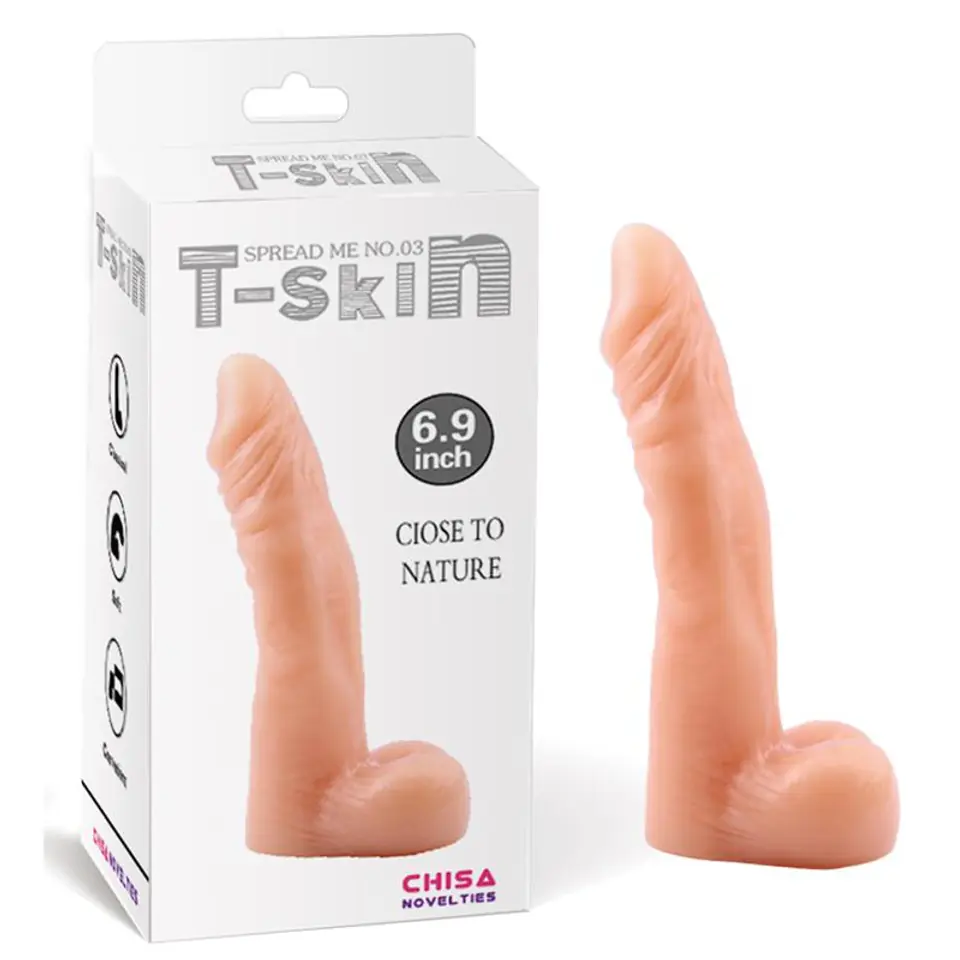 ⁨Dildo T-Skin Spread Me 17,7cm Chisa⁩ w sklepie Wasserman.eu