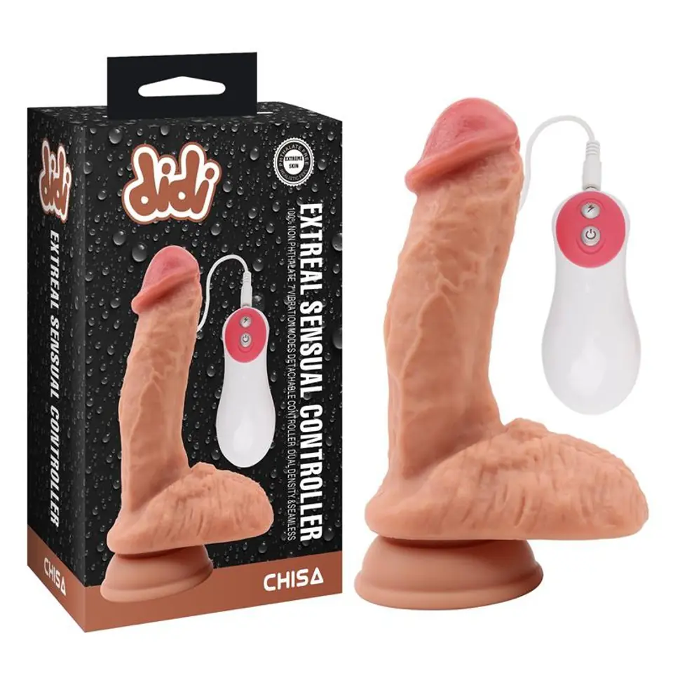 ⁨Dildo z przyssawką Extreal Sensual Controller 18,5cm Chisa⁩ w sklepie Wasserman.eu