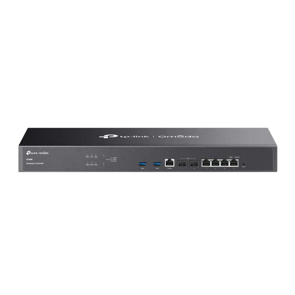 ⁨TP-LINK Omada Hardware Controller 2Ă— 10GE SFP+ OC400 Redundant power supplies, 4Ă— GE RJ45, 2x USB 3.0⁩ at Wasserman.eu