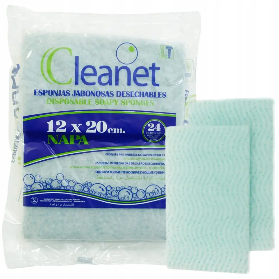 ⁨Cleanet Soap-soaked sponge washer⁩ at Wasserman.eu