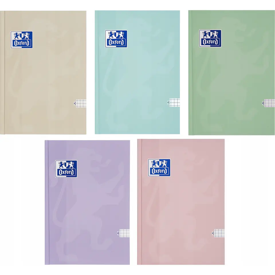 ⁨Zeszyt szkolny A5 Brulion 96 kartek w kratkę pastelowy TOUCH PASTEL 400175292 OXFORD⁩ w sklepie Wasserman.eu