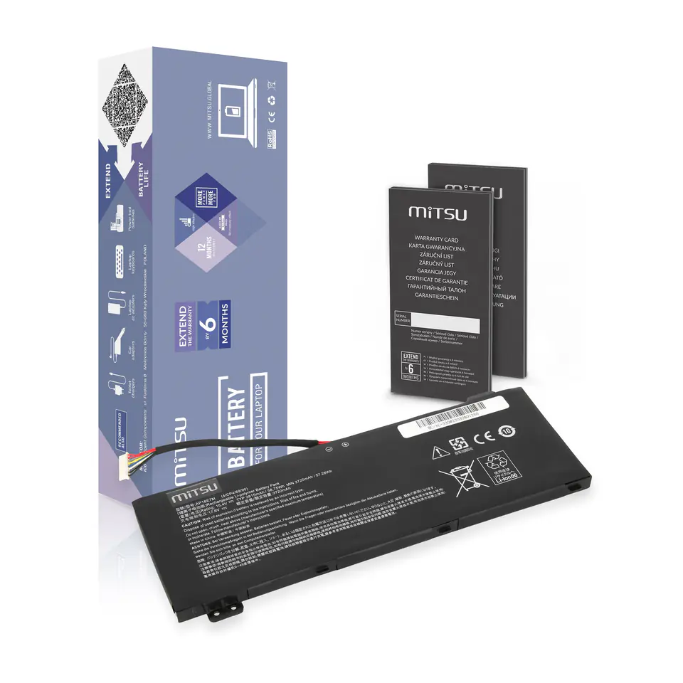 ⁨MITSU ACER AN515-54 AN517-51 3815mAh 15,4V⁩ at Wasserman.eu