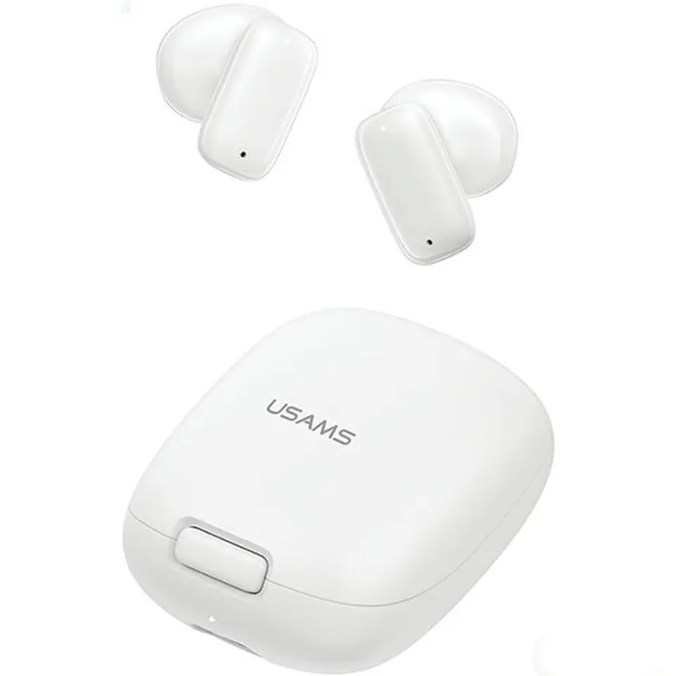 ⁨USAMS Słuchawki Bluetooth 5.3 TWS ID Series bezprzewodowe biały/white BHUID02 (ID25)⁩ w sklepie Wasserman.eu