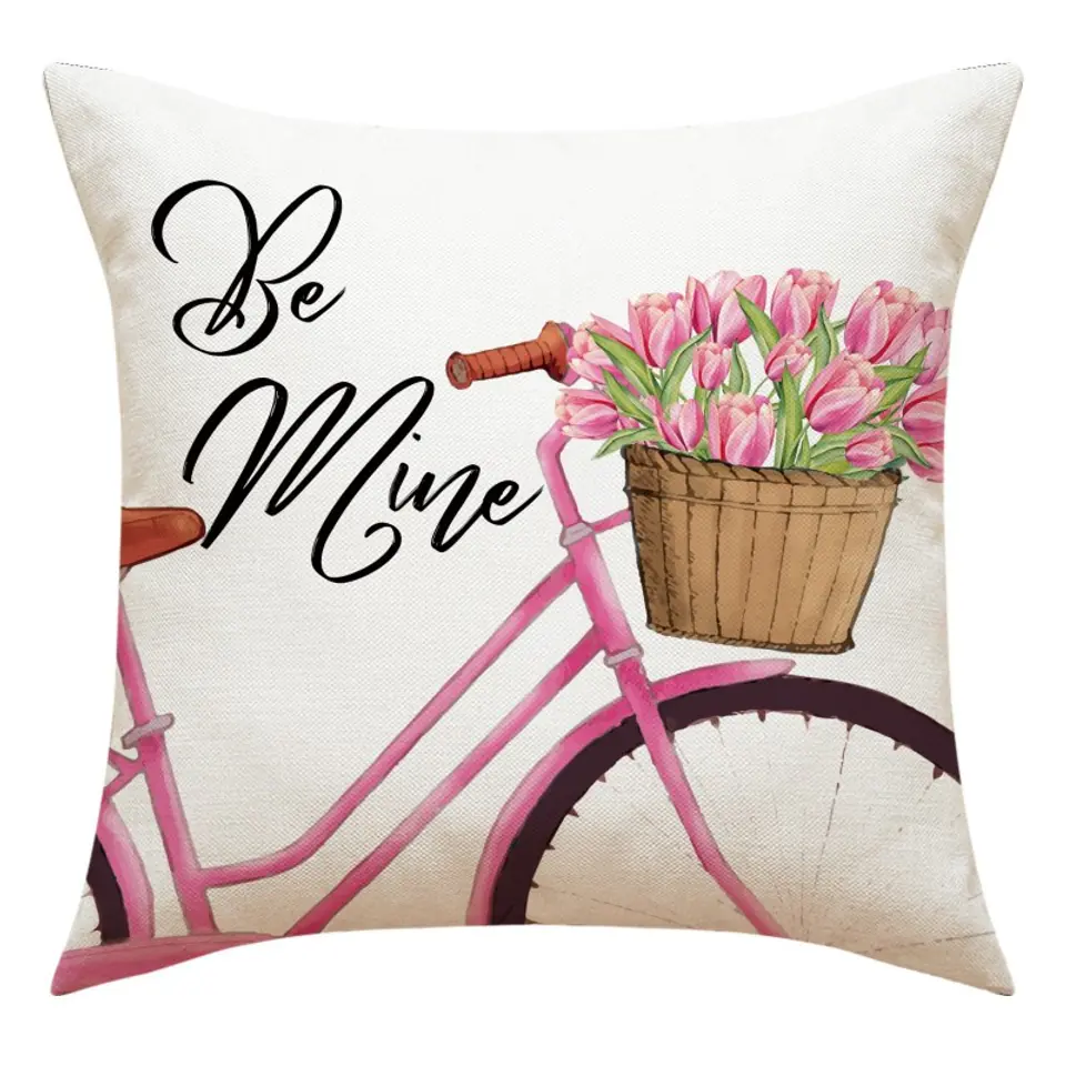 ⁨Poszewka na poduszkę 45 x 45 cm BE MINE pink POD158⁩ w sklepie Wasserman.eu