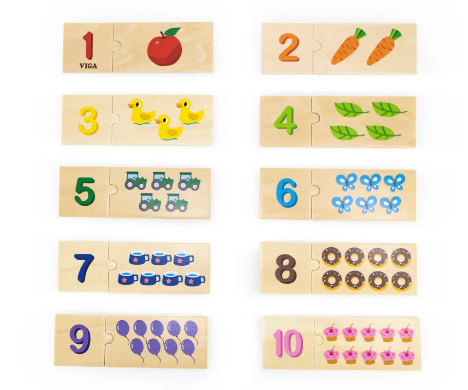 ⁨Viga 44748 Zestaw puzzli - dopasuj liczby⁩ w sklepie Wasserman.eu