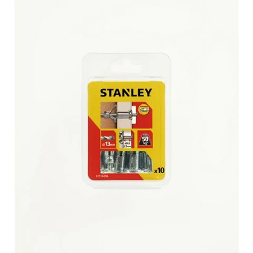 ⁨Kotwa metalowa do pustych przestrzeni 13mm 13x75 (10szt.) STANLEY FATMAX⁩ w sklepie Wasserman.eu