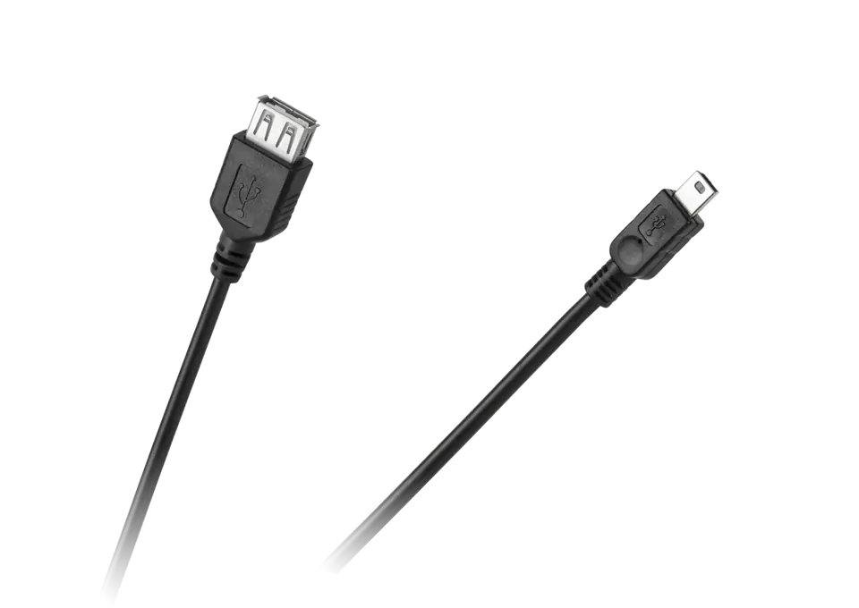 ⁨USB cable: socket A - mini USB plug 5pin⁩ at Wasserman.eu