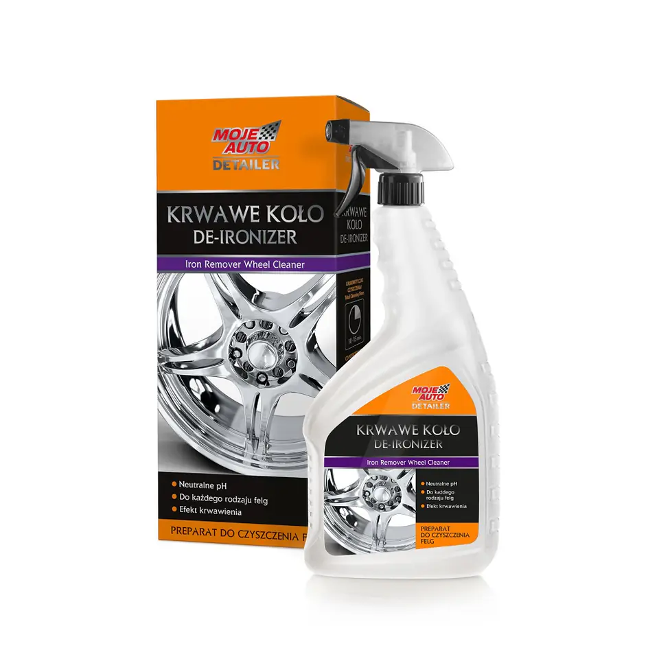 ⁨DETAILER Krwawe koło Deironizer 750ml MOJE AUTO⁩ w sklepie Wasserman.eu