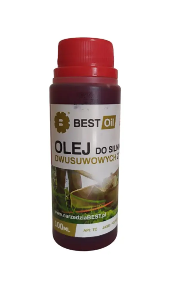 ⁨OLEJ DO MIESZANKI 2T CZERWONY 100ml BEST OIL⁩ w sklepie Wasserman.eu