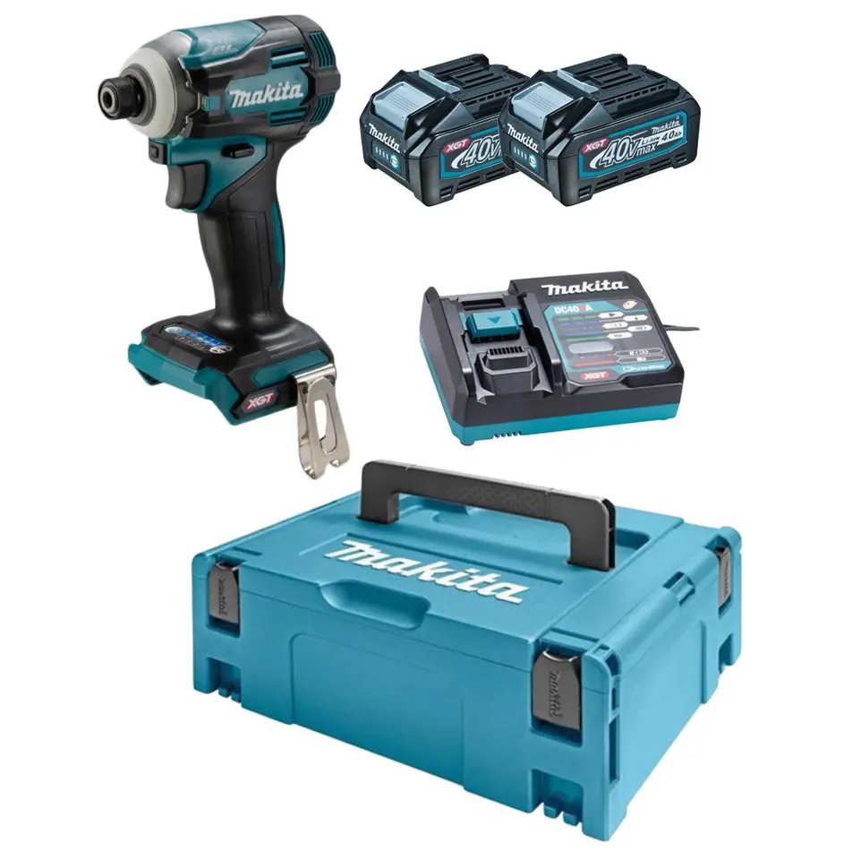 ⁨MAKITA. IMPACT SCREWDRIVER40V XGT TD001GM20 1 220Nm 2x4.0Ah⁩ at Wasserman.eu