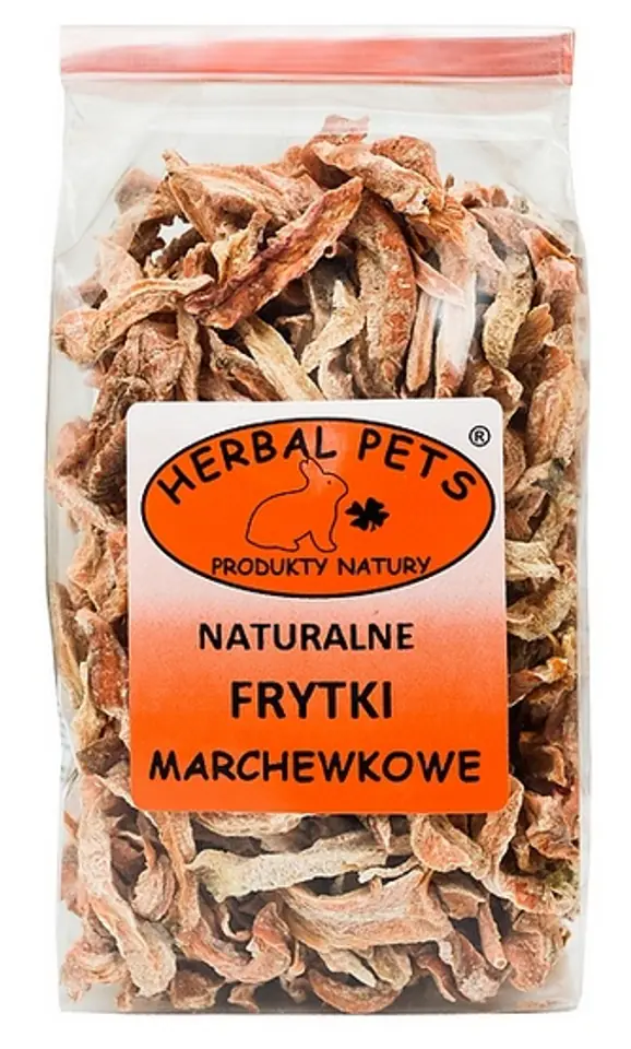 ⁨Herbal Pets Naturalne frytki marchewkowe 100g⁩ w sklepie Wasserman.eu