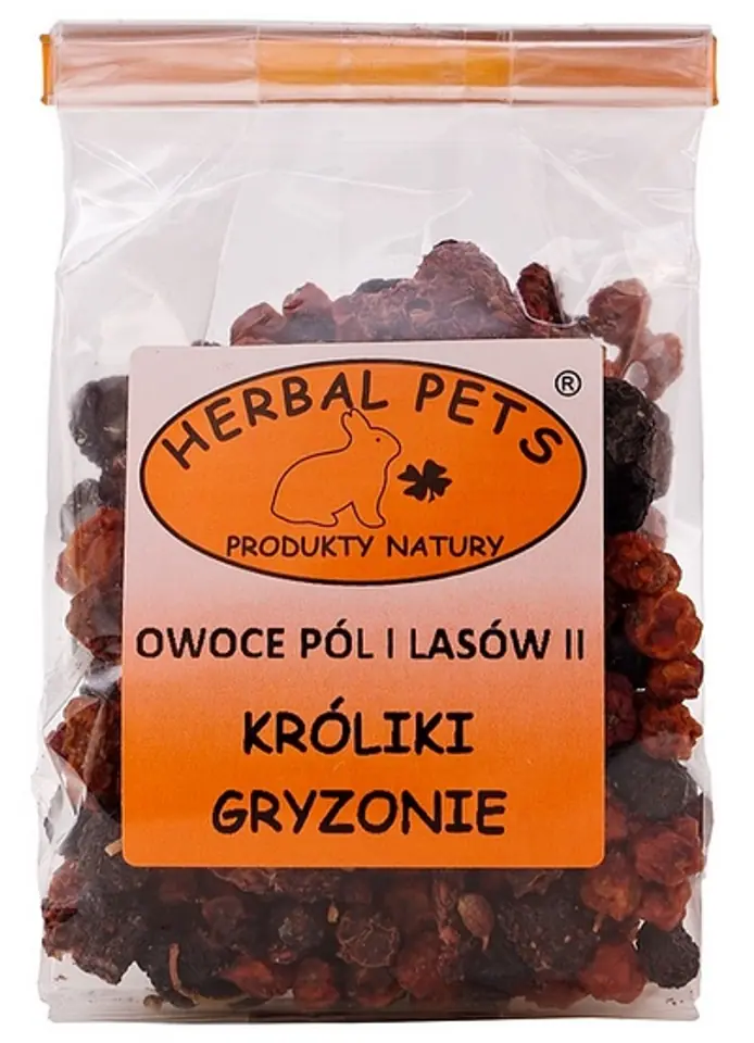 ⁨Herbal Pets Owoce pól i lasów II dla królika i gryzoni 75g⁩ w sklepie Wasserman.eu