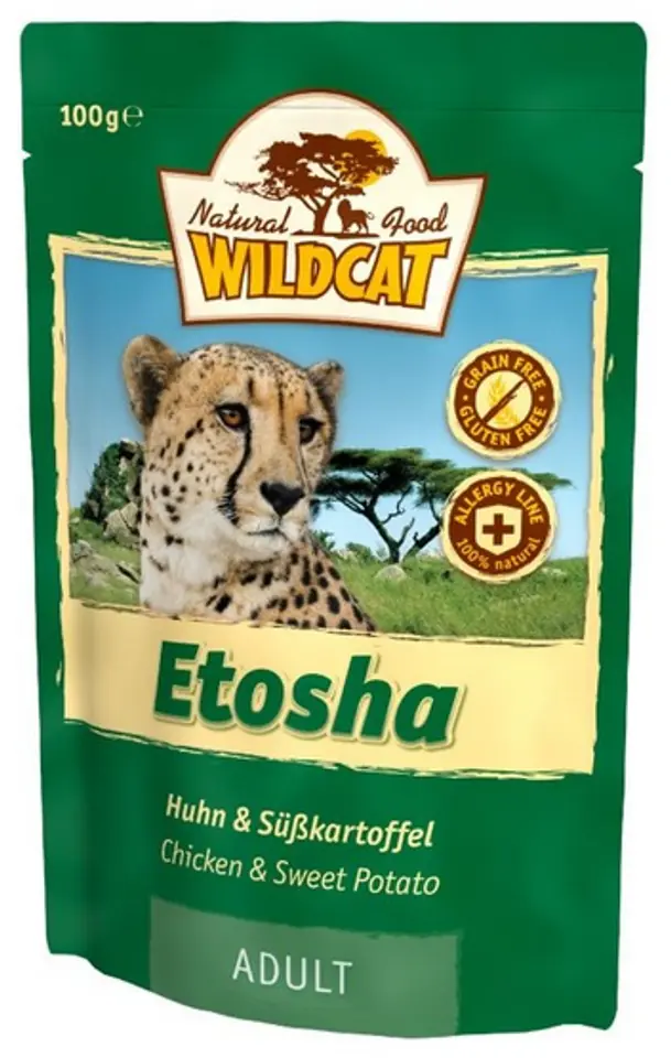 ⁨Wildcat Etosha - kurczak i bataty saszetka 100g⁩ w sklepie Wasserman.eu