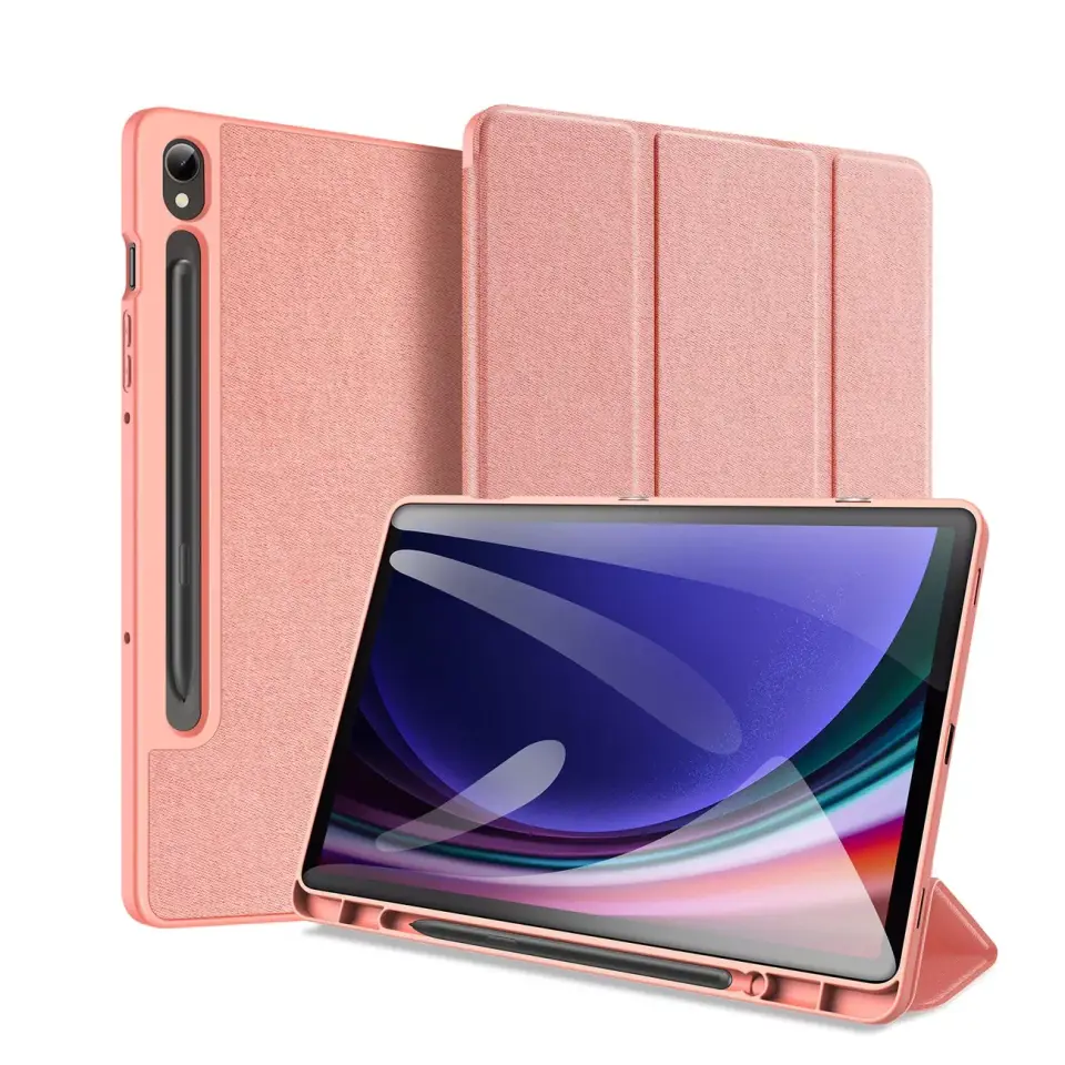 ⁨Etui z podstawką Dux Ducis Domo do Samsung Galaxy Tab S9 FE - różowe⁩ w sklepie Wasserman.eu