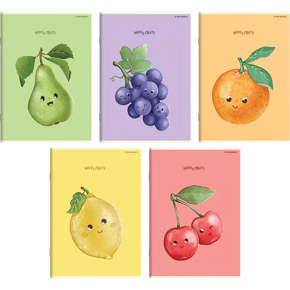 ⁨Zeszyt A6 32k kratka HAPPY FRUITS 400181855 TOP 2000⁩ w sklepie Wasserman.eu