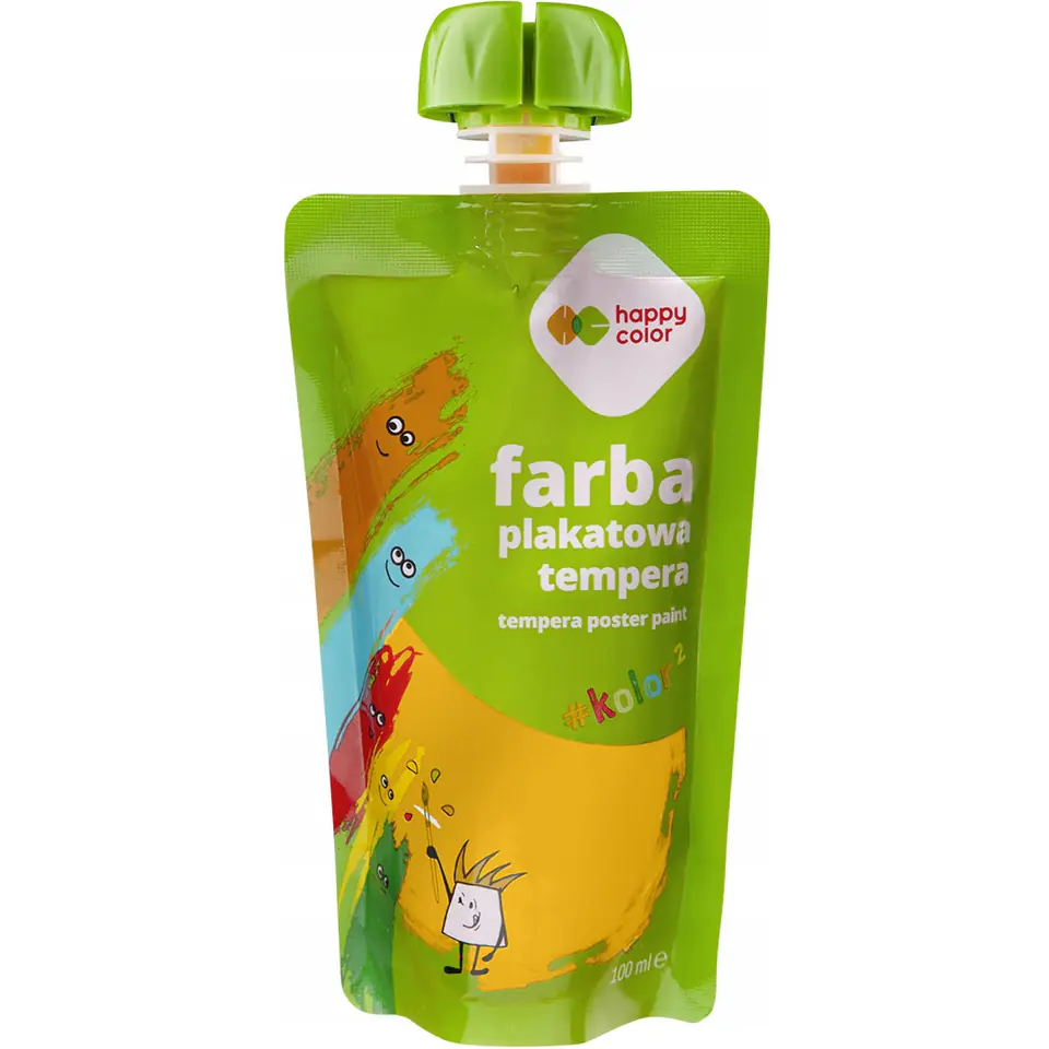 ⁨Farba plakatowa tempera złota 100ml HA 3310 0100-11 HAPPY COLOR⁩ w sklepie Wasserman.eu