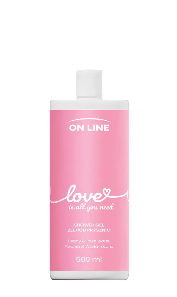 ⁨ON LINE Emocje Żel pod prysznic Love - piwonia i  woda różana 500 ml⁩ w sklepie Wasserman.eu