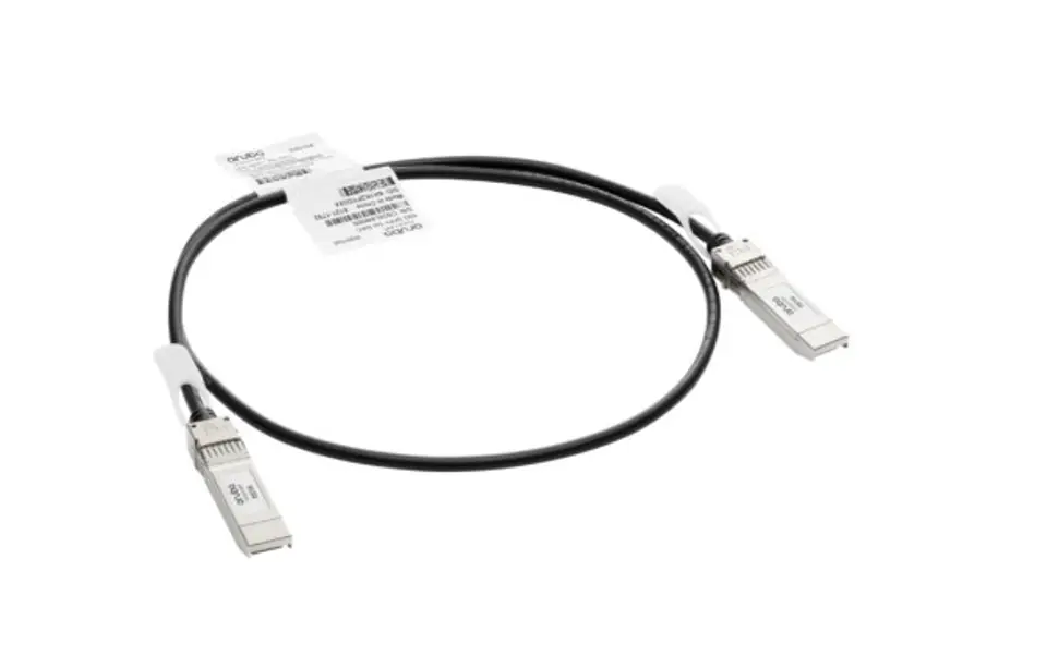 ⁨HPE Aruba Networking R9D19A InfiniBand/fibre optic cable 1 m SFP+ Black, Silver⁩ at Wasserman.eu