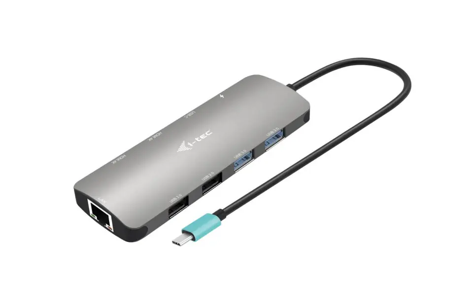 ⁨USB-C METAL NANO 2X HDMI/DOCKING STATION + PD 100W⁩ at Wasserman.eu