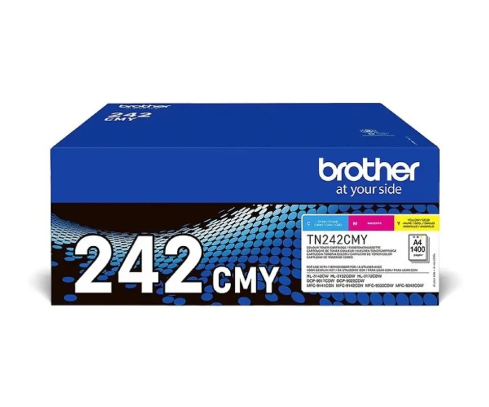 ⁨Brother TN-242CMY kaseta z tonerem 1 szt. Oryginalny Cyjan, Purpurowy, Żółty⁩ w sklepie Wasserman.eu