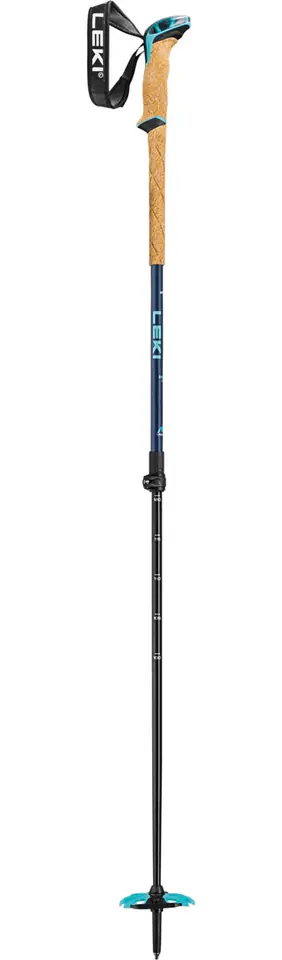 ⁨LEKI Bernina Lite 2 kije do nart 135 cm Beżowy, Czarny, Niebieski Aluminium⁩ w sklepie Wasserman.eu