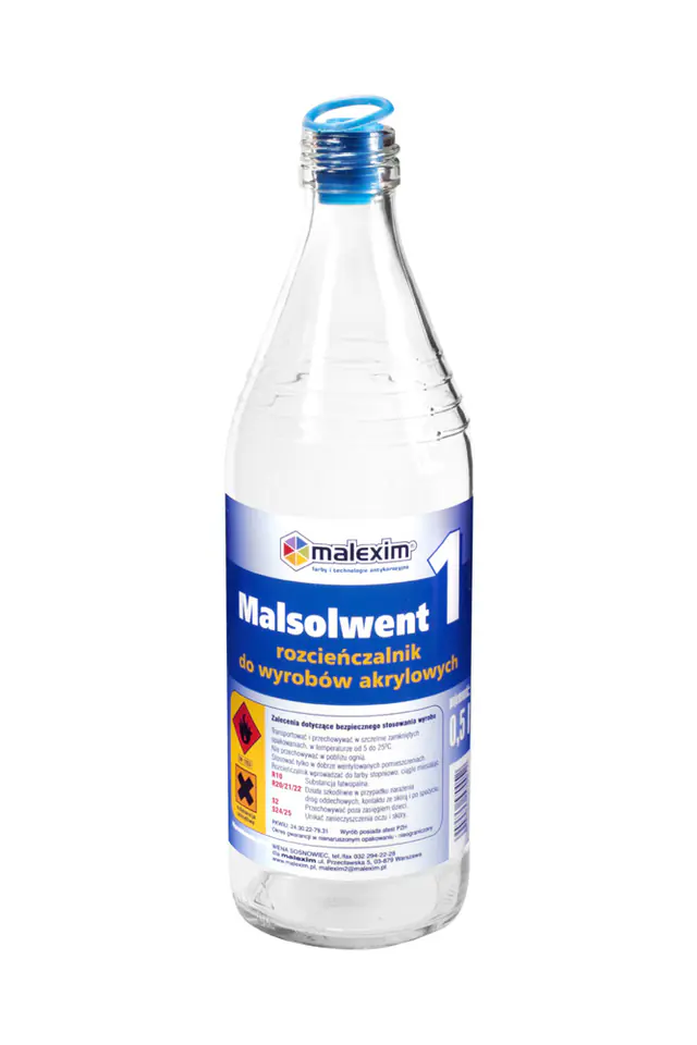 ⁨ROZPUSZCZALNIK MALSOLWENT 1 DO AKRYLOWYCH 0.5L⁩ w sklepie Wasserman.eu