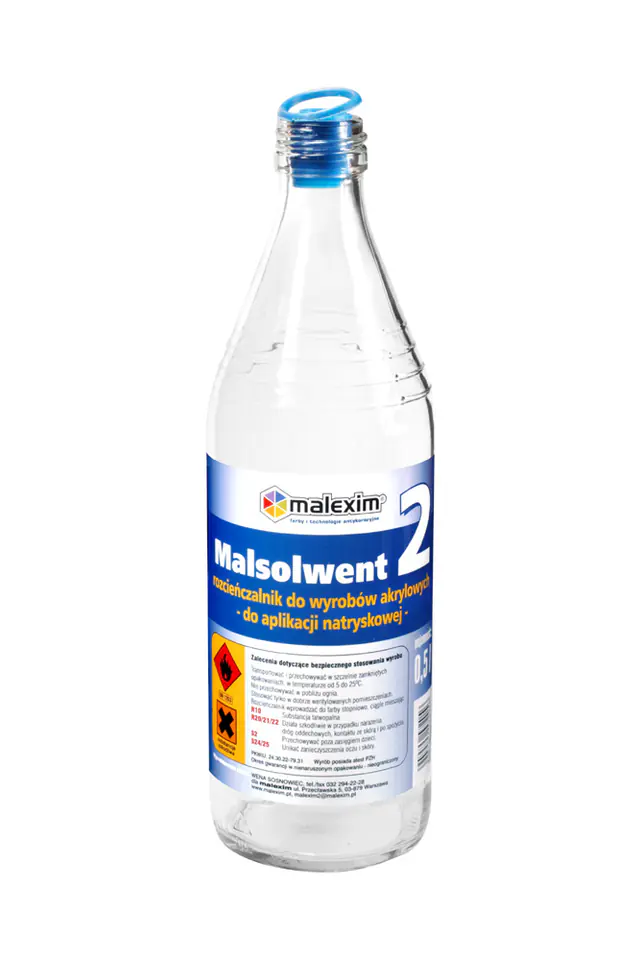 ⁨ROZPUSZCZALNIK MALSOLWENT 2 DO AKRYLOWYCH 0.5L⁩ w sklepie Wasserman.eu