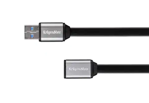 ⁨Kabel USB3.0 wtyk - gniazdo 1m Kruger&Matz⁩ w sklepie Wasserman.eu