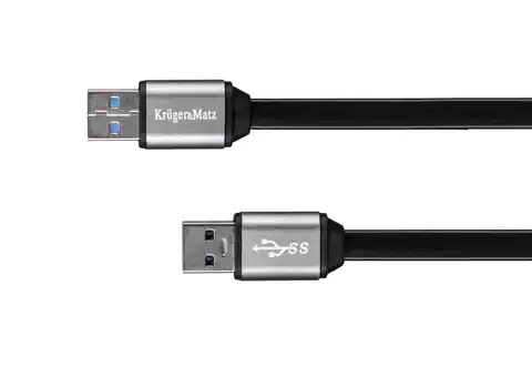 ⁨Kabel USB3.0 wtyk - wtyk  1m Kruger&Matz⁩ w sklepie Wasserman.eu