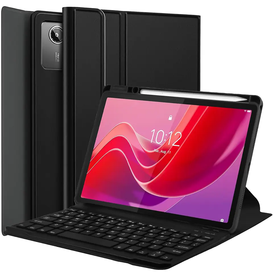 ⁨Etui z klawiaturą do Lenovo Tab M11 10.95" TB330FU / TB330XU / TB331FC klawiatura Bluetooth case Alogy Czarne⁩ w sklepie Wasserman.eu