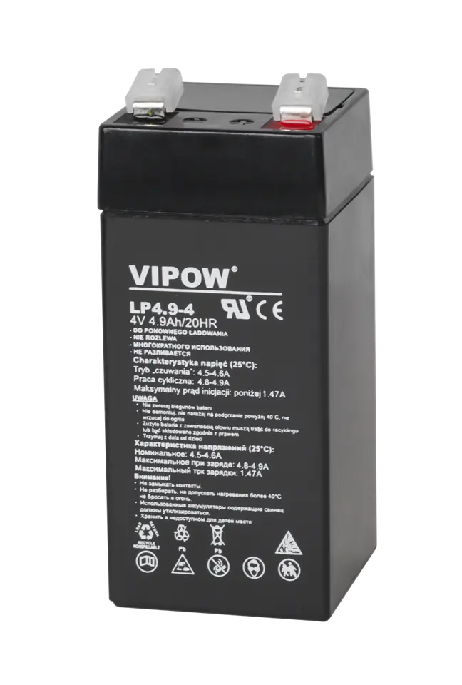 ⁨VipOW Gel Battery 4V 4,9Ah⁩ at Wasserman.eu