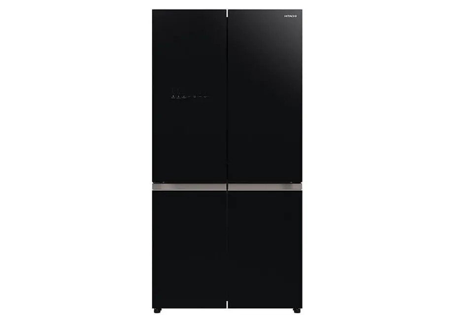 ⁨Hitachi French 4 Door refrigerator-freezer R-WB640VRU0-1 (GBK) black glass⁩ at Wasserman.eu