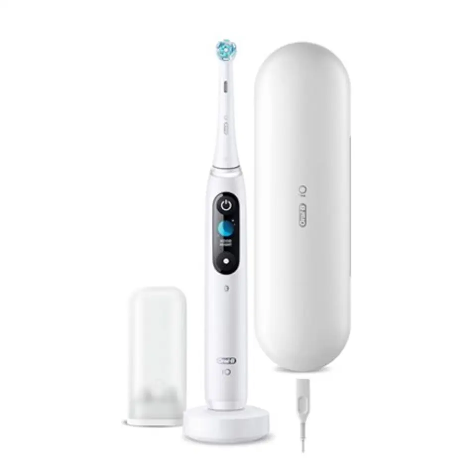 ⁨Oral-B Electric Toothbrush | iO9 Series | Rechargeable | For adults | Number of brush heads included 1 | Number of teeth brushing modes 7 | White⁩ at Wasserman.eu