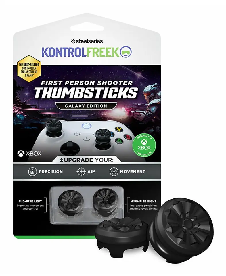 ⁨SteelSeries Kontrolfreek Galaxy Black FPS, Thumbstick, XBX - czarny⁩ w sklepie Wasserman.eu