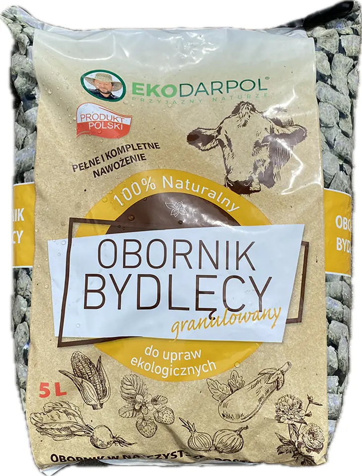 ⁨Obornik Bydlęcy Granulowany Eko 100% naturalny EkoDarPol (5 L)⁩ w sklepie Wasserman.eu