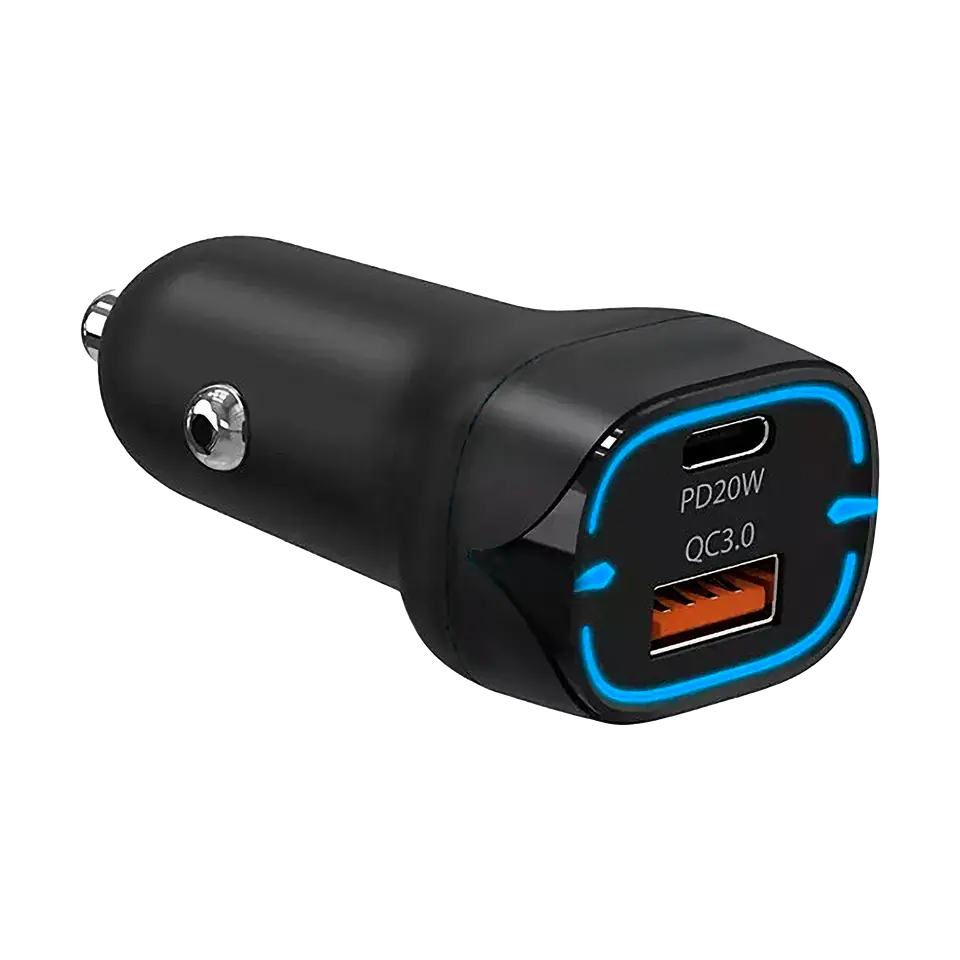 ⁨Ładowarka samochodowa z funkcją Power Delivery i Quick Charge 38W⁩ w sklepie Wasserman.eu