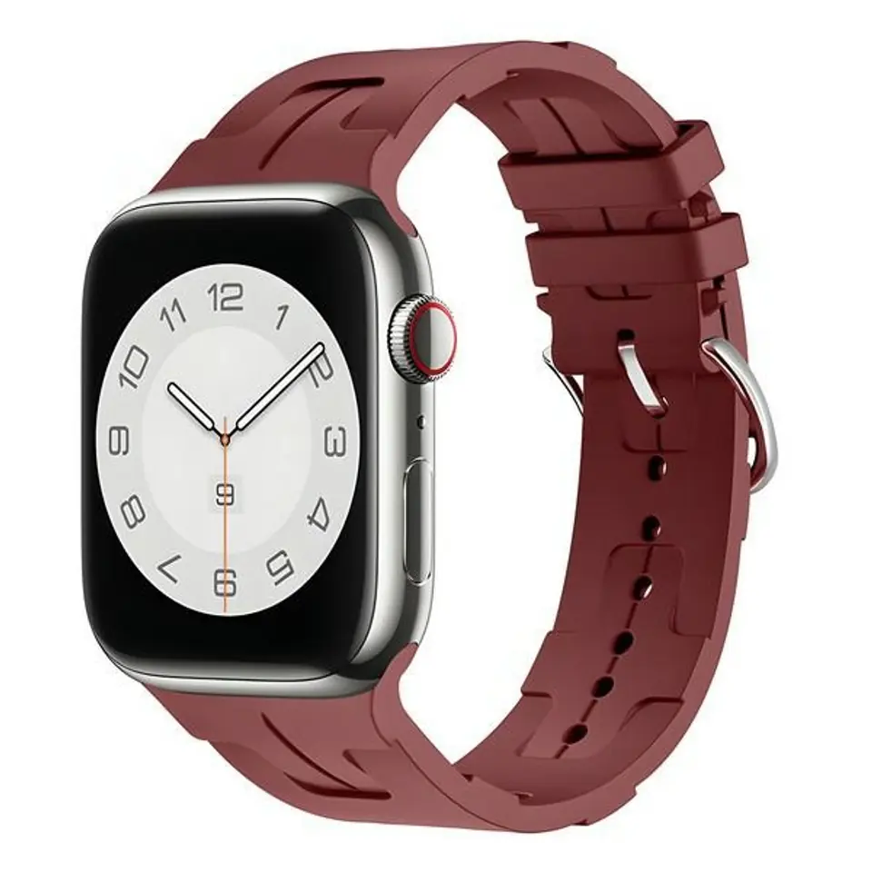 ⁨Beline pasek Apple Watch Silicone Ultra 42/44/45/49mm bordowy /maroon box⁩ w sklepie Wasserman.eu