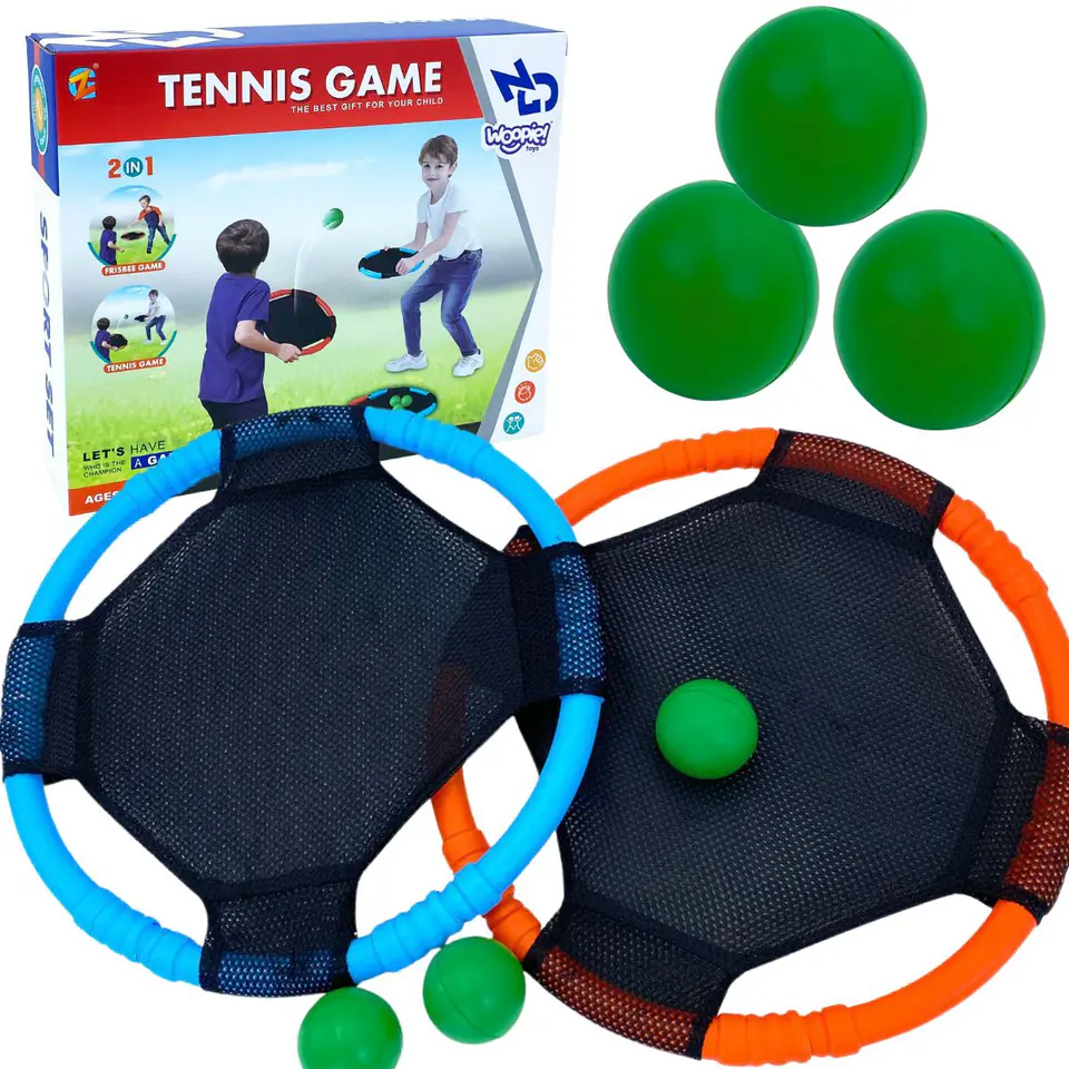 ⁨WOOPIE Gra Zręcznościowa 2w1 Tennis Frisbee⁩ w sklepie Wasserman.eu