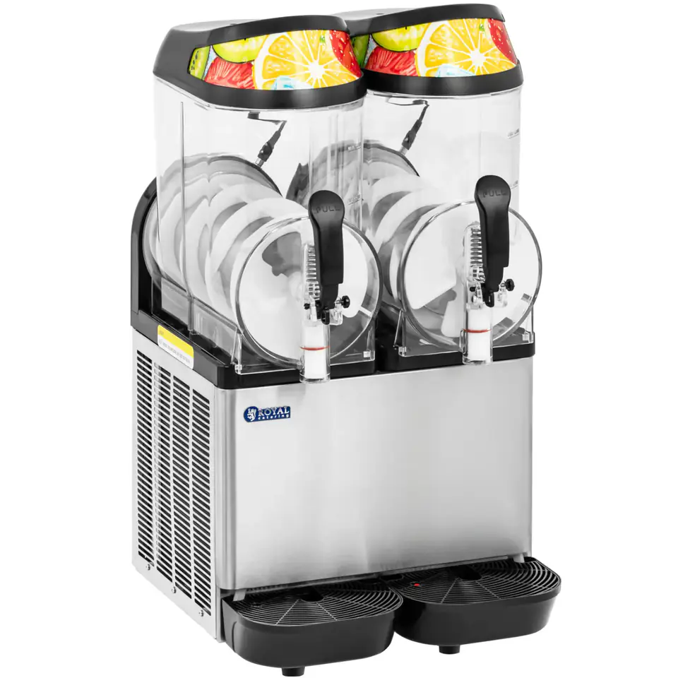 ⁨Granitor maszyna do napojów slush sorbetów podwójna LED 2 x 12 l 680 W⁩ w sklepie Wasserman.eu
