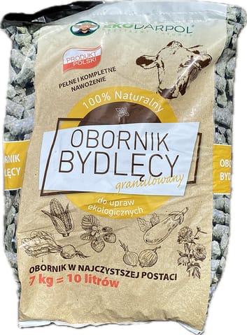 ⁨Obornik Bydlęcy Granulowany Eko 100% naturalny EkoDarPol (10 L)⁩ w sklepie Wasserman.eu