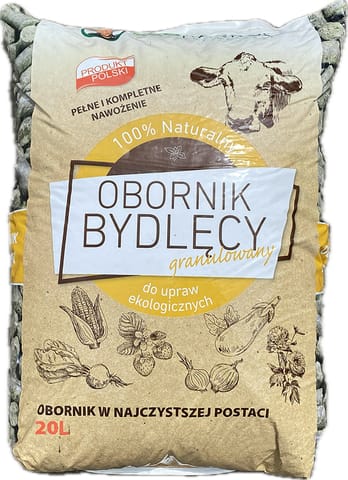 ⁨Obornik Bydlęcy Granulowany Eko 100% naturalny EkoDarPol (20 L)⁩ w sklepie Wasserman.eu