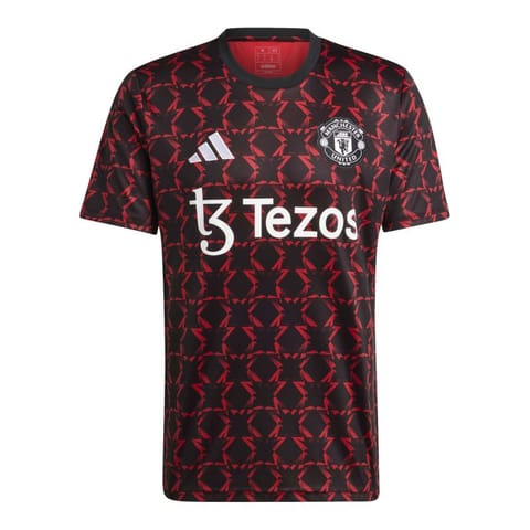 ⁨Koszulka adidas Manchester United M (kolor Czarny. Czerwony, rozmiar M (178cm))⁩ w sklepie Wasserman.eu