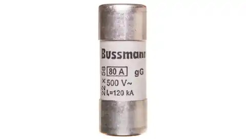 ⁨Wkładka cylindryczna 22x58mm 80A gG 500V AC C22G80⁩ w sklepie Wasserman.eu