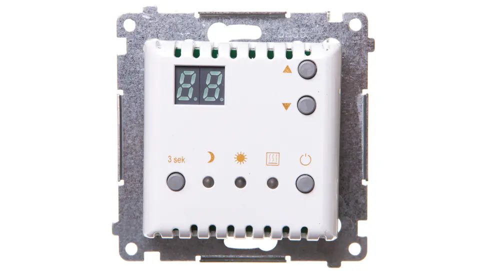 ⁨Simon 54 Digital thermostat with internal temperature sensor (module) ring white DTRNW.01/11⁩ at Wasserman.eu