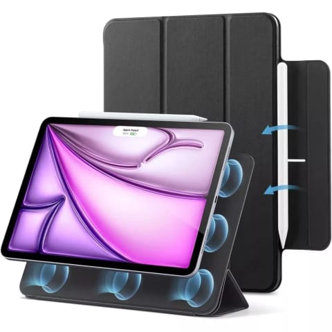 ⁨Etui ESR Rebound Magnetic do Apple iPad Pro 12.9 4 / 5 / 6 / 2020-2022 / Air 13 2024 Black⁩ w sklepie Wasserman.eu