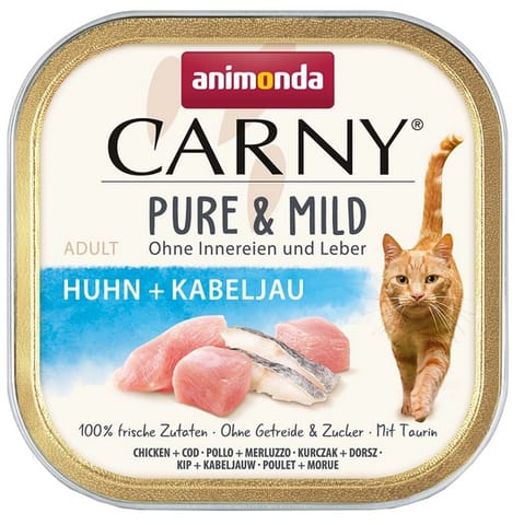 ⁨Animonda Carny Pure & Mild Kurczak + Dorsz tacka 100g⁩ w sklepie Wasserman.eu