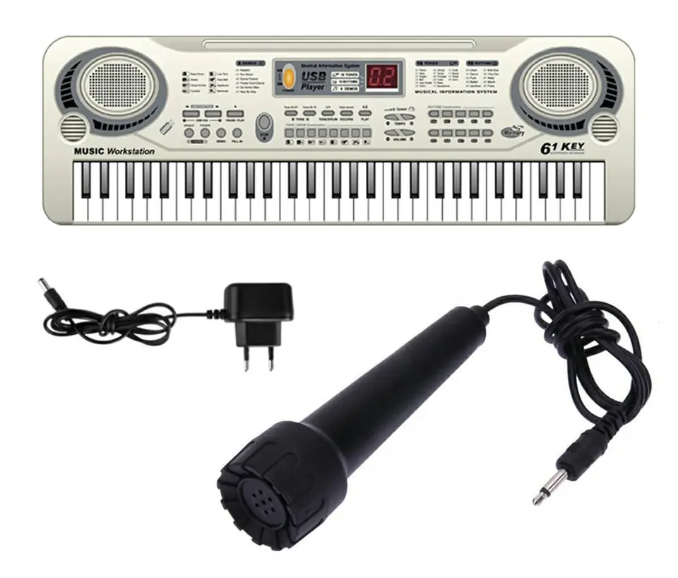AG278E Keyboard organy z mikr. 61kl silv w sklepie Wasserman.eu