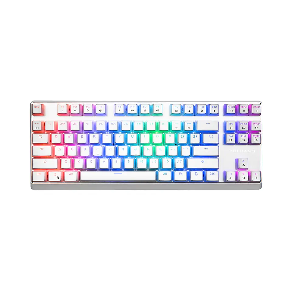 ⁨Wired RGB Mechanical Keyboard PUDDING EDITION white⁩ at Wasserman.eu